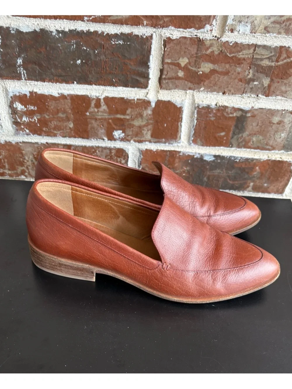 Madewell The Frances Loafers Burnished Mahogany Leather Size 10